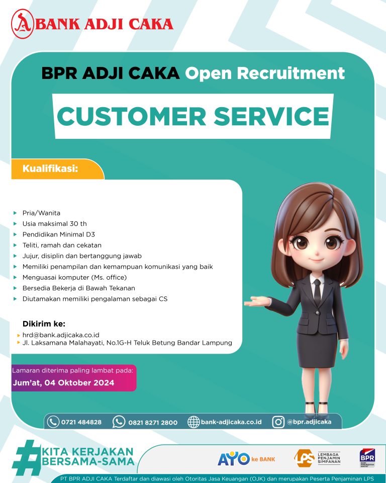 Lowongan Kerja Customer Service